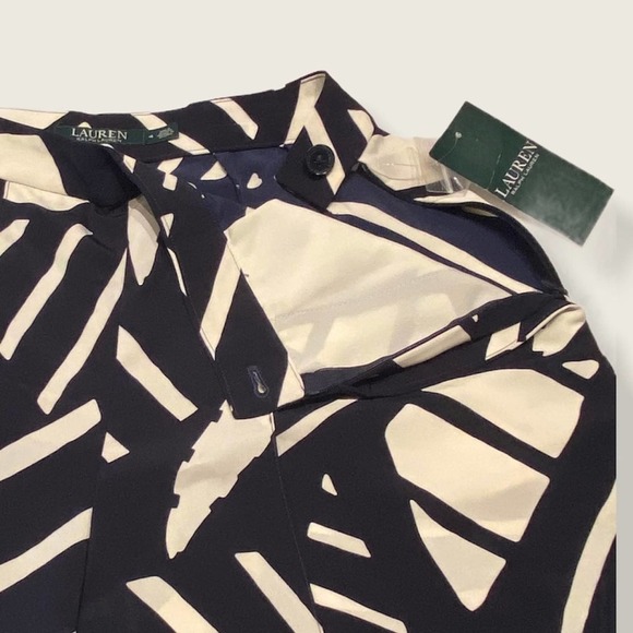 Lauren Ralph Lauren Blue Ivory Capris Pants - Picture 4 of 12